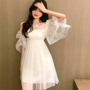 Cottagecore princess fairy fluffy dress